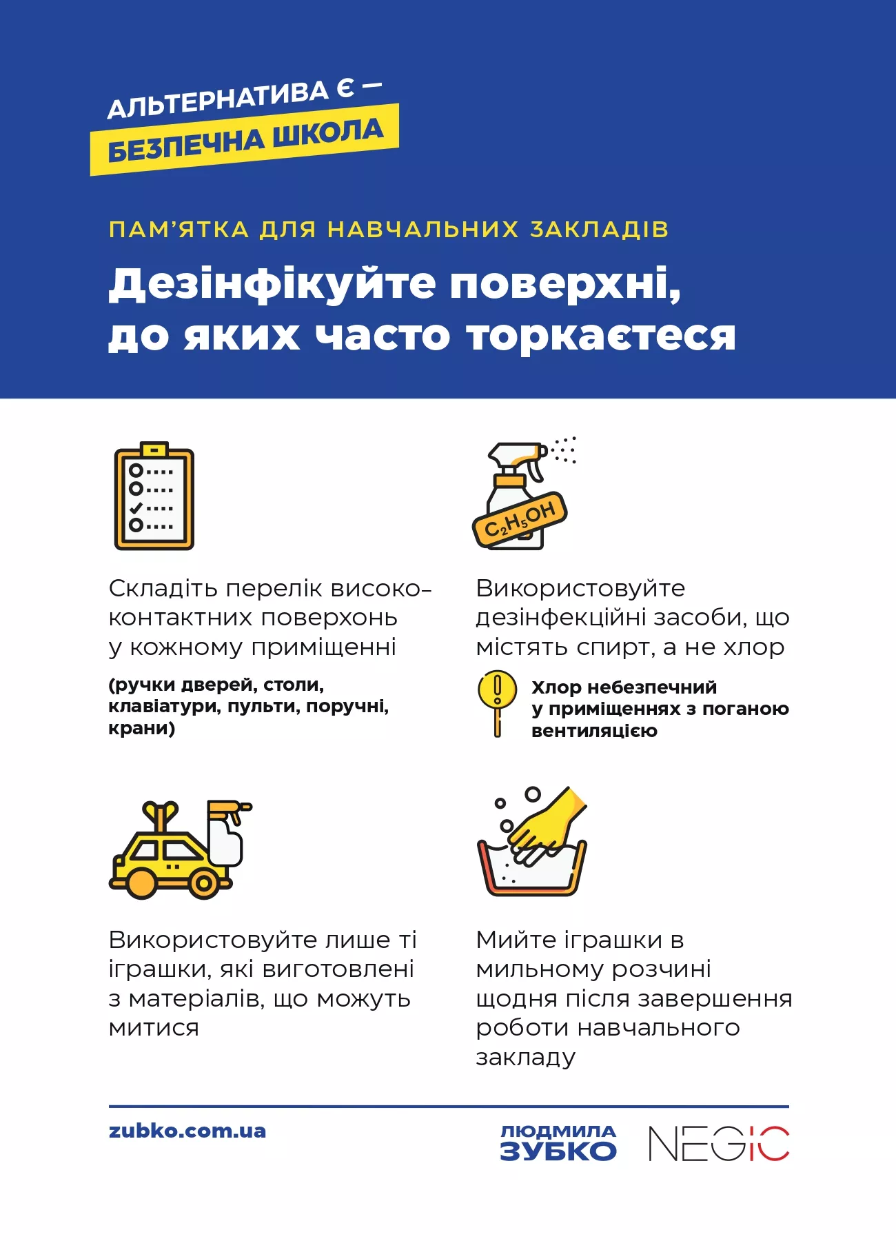 Новини: Розробили плакати та інфографіку з інфекційної безпеки для шкіл